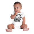 thumbnail image 6 of Unity Needs You and I Cute Pun Romper Boys or Girls Infant Baby Brisco Brands NB, 6 of 7