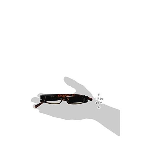 LightSpecs LightPipe Reading Glasses with LED Lights, Mr. Carter +2.50 Power