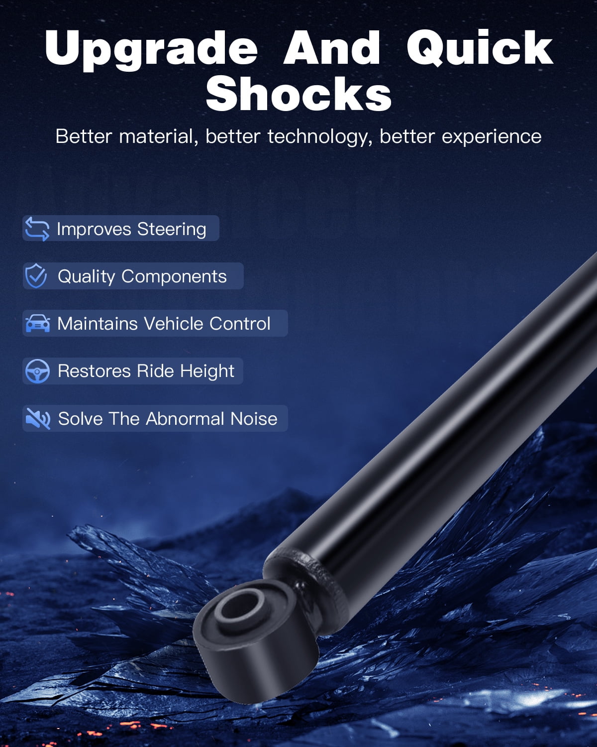 Shocks Struts,ECCPP Rear Shock Absorbers Strut Assembly Compatible with 2008 2009 2010 2011 2012 for Ford Escape,2008 2009 2010 2011 for Mazda Tribute,2008 2009 2010 2011 for Mercury Mariner 37318