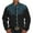 Blue, variant on Men's Western Denim 3D Printed Lapel Long Sleeve Casual Floral Shirt for Men