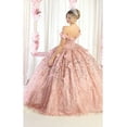 thumbnail image 2 of Womens Rose Gold Quinceanera Dresses Ball Gown Juniors Sweet 16 Prom Birthday Dress Off Shoulder Evening Princess Puffy Dresses for Plus Size Women, 2 of 5