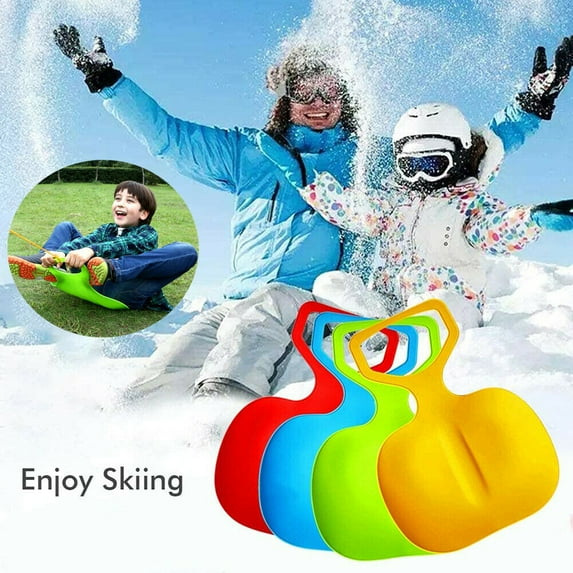 Zeeyh Snow Racer Kids Popo Slider Plastic Snow Slider Portable Outdoor Pad Board Toy for Children Random Colour