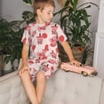 thumbnail image 4 of Balery Milk Tea Conjunto de Pijama Infantil de Manga Corta con Estampado – Ropa de Dormir de Algodón Suave-X-Large, 4 of 6