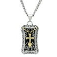 thumbnail image 1 of Alamode TK455-22 Pendentif Chaîne en Acier Inoxydable Or & Rhodium Sans Pierre - 22 Po Hommes, 1 of 1