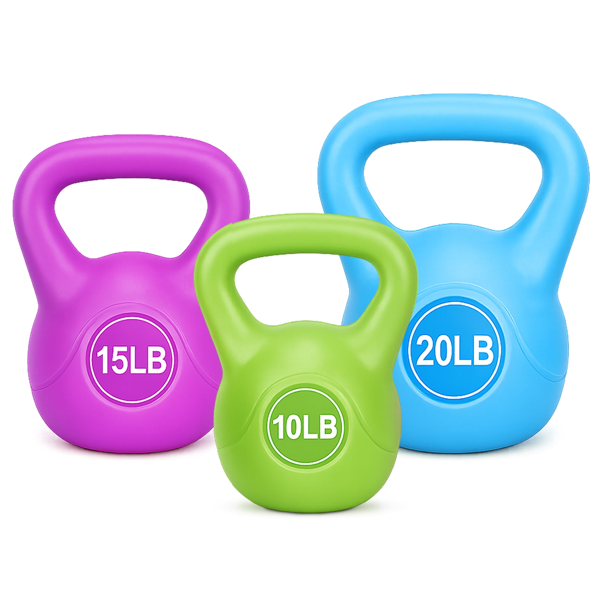 CAP, 15lb Neoprene Coated Kettlebell, Purple - Walmart.com