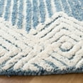 thumbnail image 3 of SAFAVIEH Metro Rosalin Diamond Area Rug, Blue/Ivory, 6' x 6' Round, 3 of 11