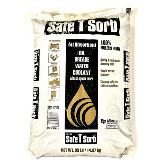EP Minerals 7933 Safe T Sorb Oil Absorbent Ready to Use, 33 lb. Bag
