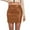 Brown, variant on Ierhent Women Skirt Mini Suede Skirt for Women High Waist Skirts Black,L