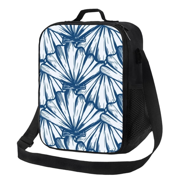 Disketp Blue Shells Bolsa Térmica Estampada para Almuerzo, Lonchera para Hombres y Mujeres Adultos