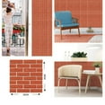 thumbnail image 2 of CCWADH 5-Pack Brick Wallpaper Peel and Stick Wall Stickers for Bedroom 11.8" X 11.8" Faux Wallpaper for Fireplace Kitchen Accent Wall Home Decoration Vintage Removable Wall Paper, 2 of 9