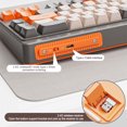 thumbnail image 4 of Teclado juego inalámbrico oficina Tri-Mode BT5.0/2.4GHz/USB-C para la computadora portátil PC, 4 of 9