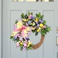 thumbnail image 4 of Corona de Huevos de Pascua, 45 Cm, Corona para Puerta de Pascua, para Puerta de Entrada, Vacaciones, Patio, Porche, 4 of 6