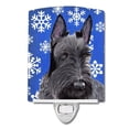thumbnail image 1 of Carolines Treasures SC9386CNL Scottish Terrier Winter Snowflakes Holiday Ceramic Night Light, 1 of 2
