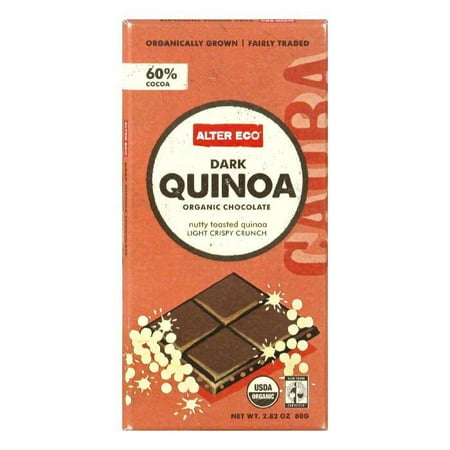 Eco Collection Cereal - Alter Eco Dark Quinoa Bar, 2.82 OZ (Pack of 12)
