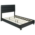 thumbnail image 5 of Better Home Products Napoli Faux Leather Upholstered Platform Bed Queen Black, 5 of 7