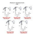 thumbnail image 6 of Goture Round Jig Head, Lead Jig Head Hooks for Freshwater Saltwater Fishing, Swimbait Jig Heads with Fishing Box for TroutBass Fishing, Crappie Pro Jig Heads, 6 of 6