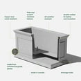 thumbnail image 3 of Veradek Brixton Long Planter Box 33" Plastic Planter - Gray, 3 of 10