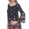 thumbnail image 3 of Women's Paisley Off the Shoulder Mini Dress, 3 of 3