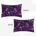 thumbnail image 4 of Fotbe Purple Snow Flakes Pillow Cases - Envelope Closure - Luxury, Extra Soft, Cooling Pillow Covers - Wrinkle, Fade, Stain Resistant-16"x24", 4 of 8