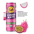 thumbnail image 4 of Babe Organic Yerba Mate Energy Drinks | NO SUGAR ADDED with 150mg Plant-Based Caffeine | Natural Yerba Mate Tea with No Crash, No Jitters - Dragon Fruit & Passion Fruit (12 x 12oz Cans), 4 of 6