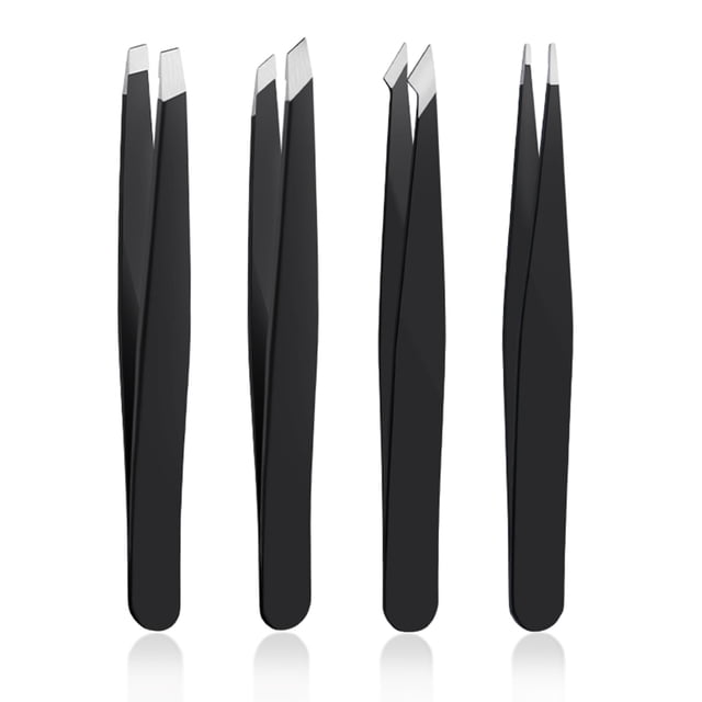 Set de pinzas DTDNZKN de 4 piezas de acero inoxidable de precisión