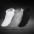 thumbnail image 5 of Mens Cotton Colorful Toe Five Finger Socks Ankle Sports zzcc Breathable R5O9, 5 of 9