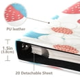 thumbnail image 4 of WOBOGO Retro Strawberry and Daisy Pattern Photo Albums 20 Pages Large Capacity DIY Self-adhesive Page PU Leather Cover for Family Wedding Anniversary Baby Vacation Photos 24×11.8in, 4 of 7