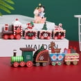 thumbnail image 4 of BEADCEST 2 Pcs Petits Ornements de Train en Bois Décorations de Fête de Train Vert, 4 of 7