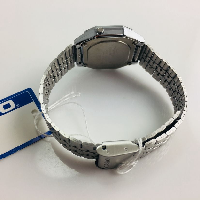 Casio Women's LA680WA-1B Silver Stainless-Steel Japanese Quartz Fashion Watch