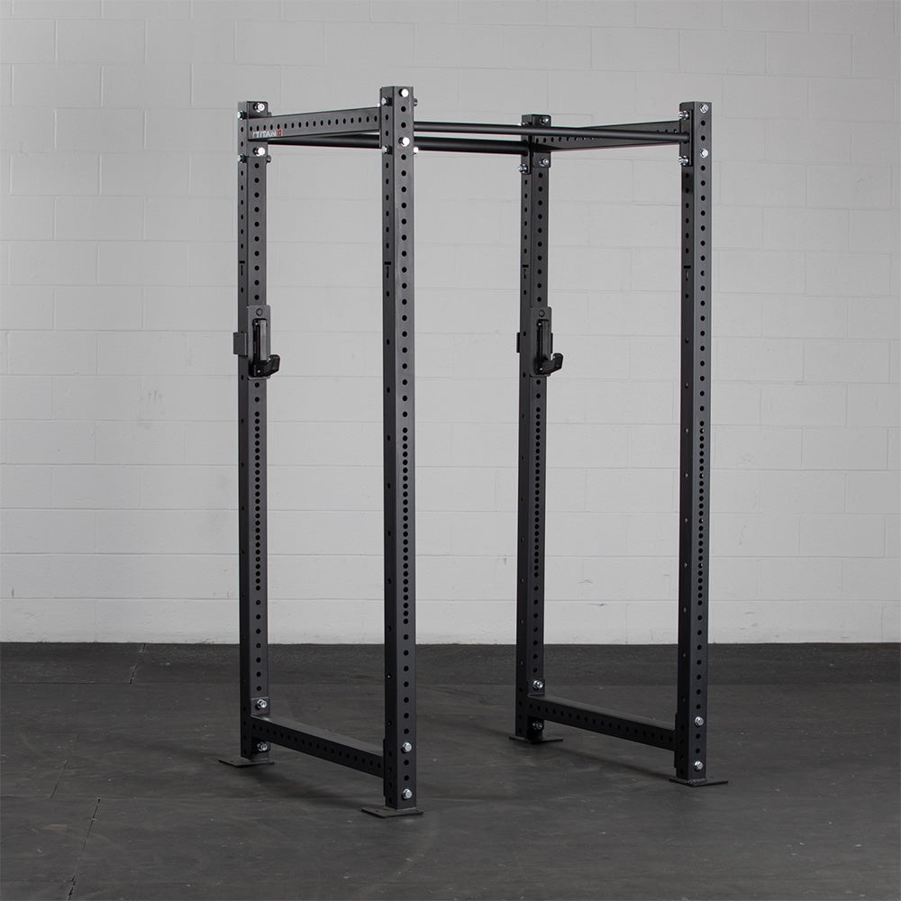 Titan Fitness X-3 Series Power Rack Sandwich J-Hooks, 1200 LB Rackable Capacity, Fits 3" x 3" Rack Uprights with 11/16" Holes, UHMW Protective Liners, Barbell Holder for Squat & Bench Press