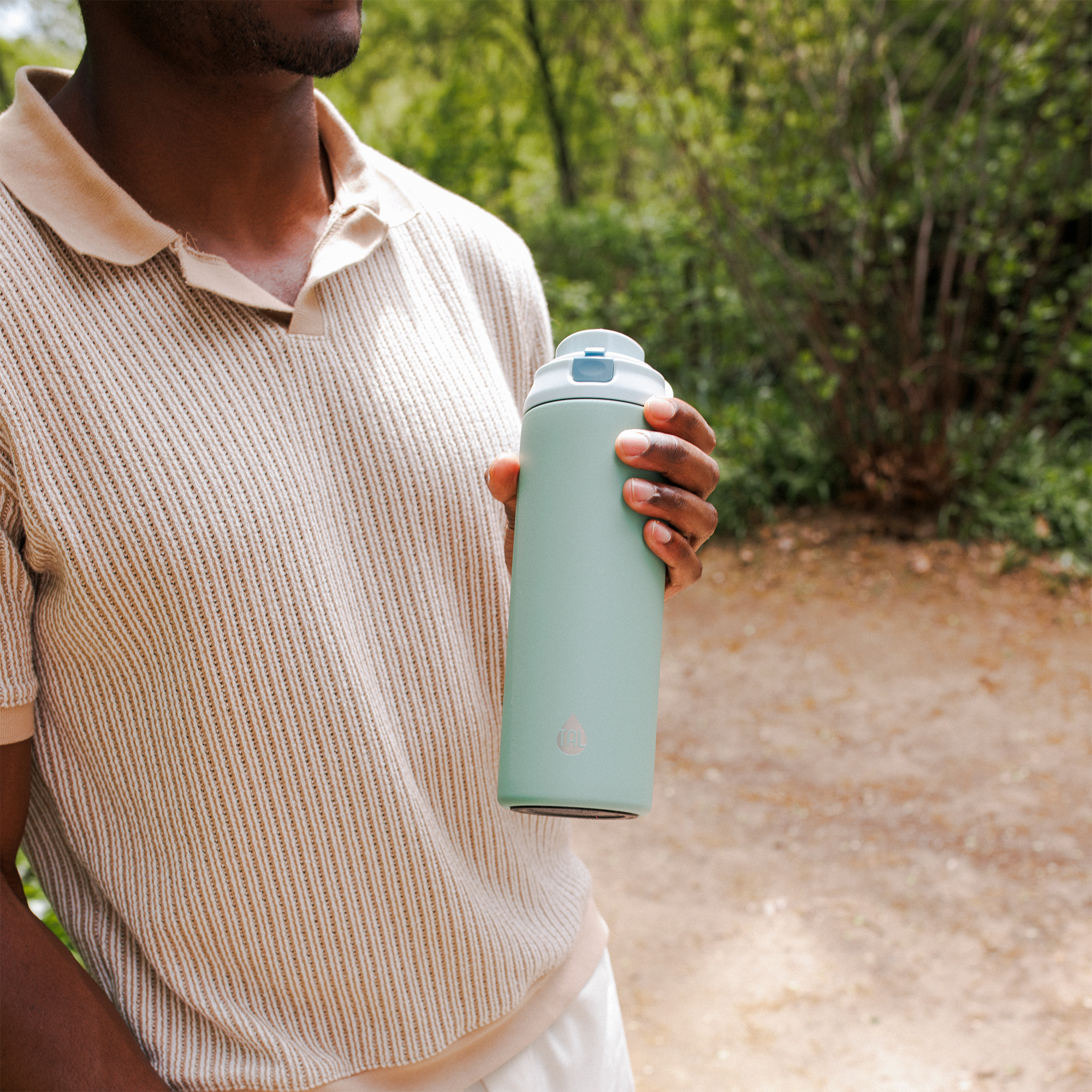 TAL 24oz Stainless Steel 2-in-1 Water Bottle, Sage photo 7