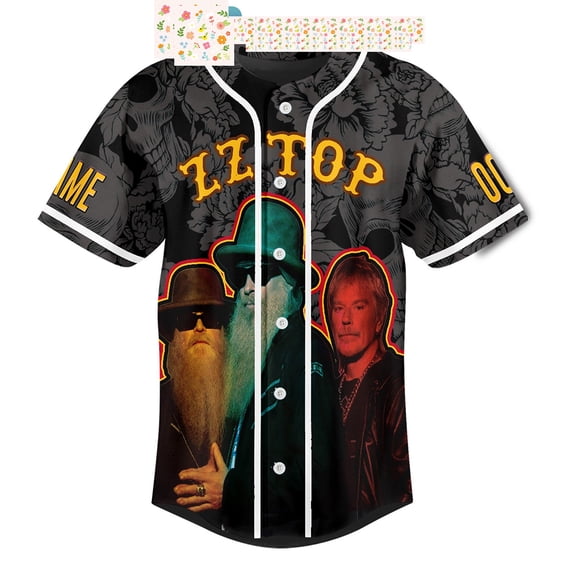 ZZ Top I m Bad I m Nationwide Personalized Baseball Jersey
