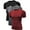 0011#,Black / Grey / Red,3Pack, variant on Cadmus Men's 3 Pack Compression Athletic Undershirts , Workout Gym Baselayer T-Shirts Tops ,0011#,Black / Grey / Navy,XX-Large