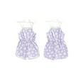 thumbnail image 3 of Aojekbee Baby Girl Summer Jumpsuit Sleeveless Neck Floral Print Romper Shorts Toddler Playsuit, 3 of 10