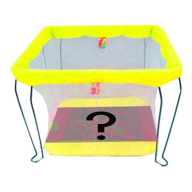 Corral de Malla para Bebé Hecho en Mexico Plegable Amarillo