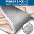 thumbnail image 4 of Pink Gold Wave Marble Pattern Bathroom Rugs Sets 3 Piece,Toilet Cover Set,Absorbent Non Slip Bathroom Mats Sets with U-Shaped Contour Rug Toilet Rug Set, 4 of 5