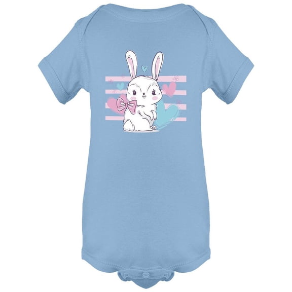 Cute Happy Little Bunny Bodysuit Infant -Image by Shutterstock, 6 Months