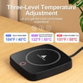 thumbnail image 3 of SUTENGDA Coffee Mug Warmer  Coffee Cup Warmer for Desk with 3 Temperature Control 104℉/122℉/131℉  Coffee Warmer with Auto Shut off for Coffee Milk Tea Beverage (Pink), 3 of 8