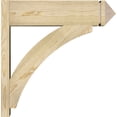 thumbnail image 3 of Ekena Millwork 8"W x 28"D x 28"H Thorton Rough Sawn Arts and Crafts Outlooker, Douglas Fir, 3 of 4