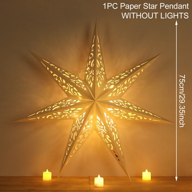 Colgante de estrella ahuecada de Navidad para el hogar, adornos navideños de Feliz Navidad, adornos de Año Nuevo 2023, 2024
