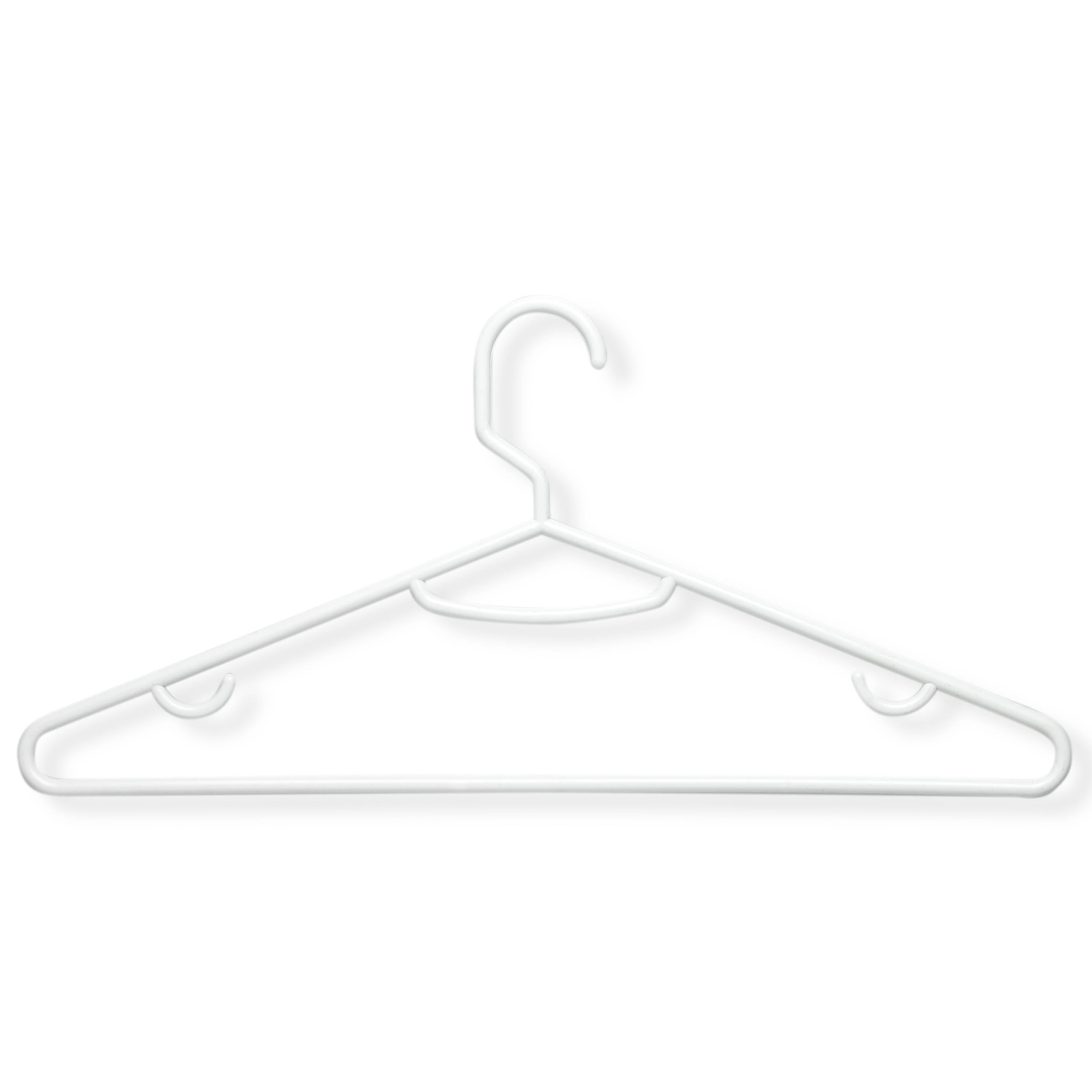 60-pack brilliant white plastic hangers | Walmart Canada