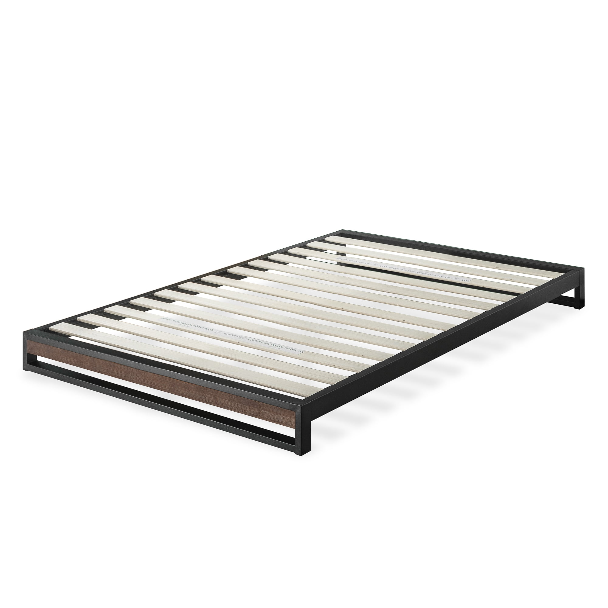 Zinus Good Design Winner Suzanne 6" Bamboo and Metal Platform Bed - Grey Wash, Twin