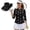 Black Golf, variant on Aplkyhs Patriotic Star Women's Golf Shirt and Sun Visor Hat Set Adjustable Fashion Baseball Golf Cap Quick Dry Women Sport Cloth Breathable Fabric for Camping Fishing Music Festival