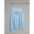 thumbnail image 3 of Wild Honey Leopard Pattern Sweatshirt Women -Image by Shutterstock, Female Large, 3 of 4