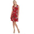 thumbnail image 3 of Tenue de Croisière Assortie pour Couple Chemise Robe Père Noël Rouge, 3 of 6