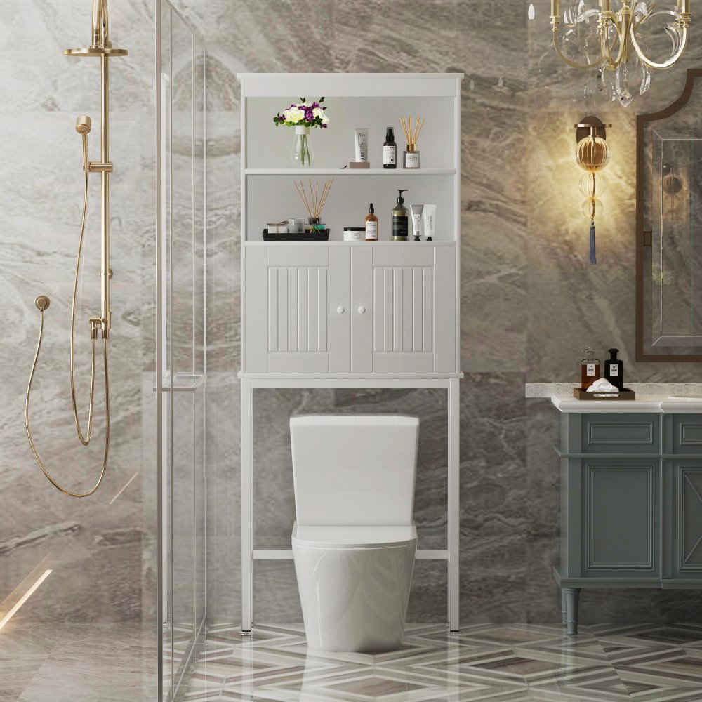Gzxs Wooden Bathroom Freestanding Over the Toilet Stand with