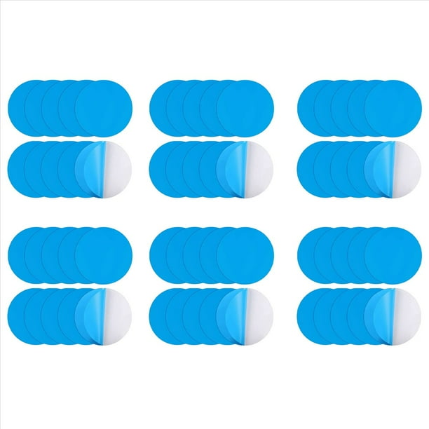 Parches de Reparación Autoadhesivos para Piscinas, Paquete de 60 Kit de Reparación de Piscinas de PVC, Piscina de Reparación Subacuática Autoadhesiva