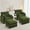 Green, variant on Aemeios Upholstered Chenille Armless Accent Chair Oversized Chair Without Arms, Blue