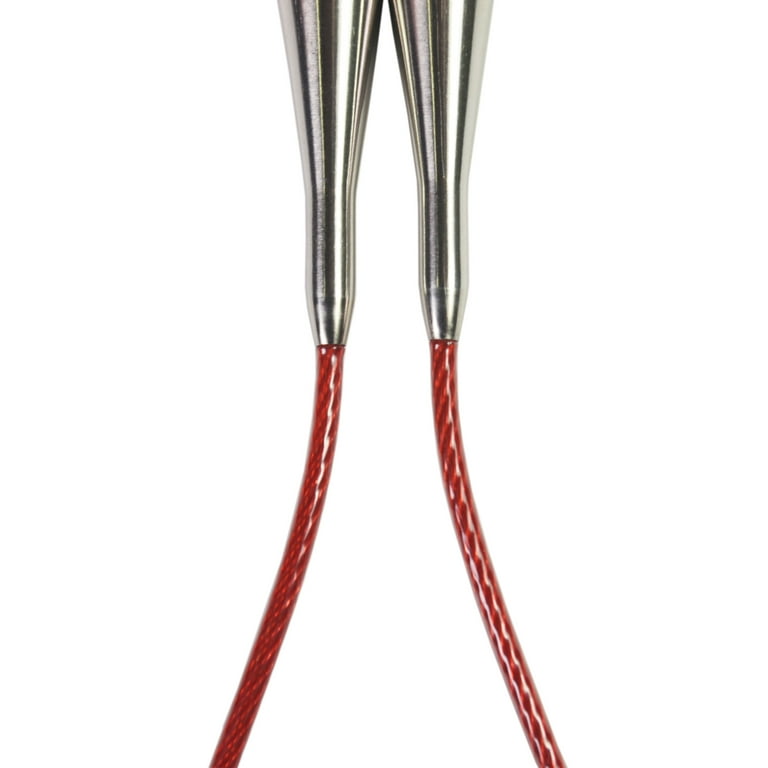ChiaoGoo Stainless Steel Red Lace Circular Knitting Needles: US Size 10.75,  16-Inch Cable 