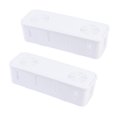 thumbnail image 1 of 2 Pcs Cable Organizer Box Electronics Cord Storage Box Cord Organizer Case Socket Storage Box Data Cable Storage Box, 1 of 2